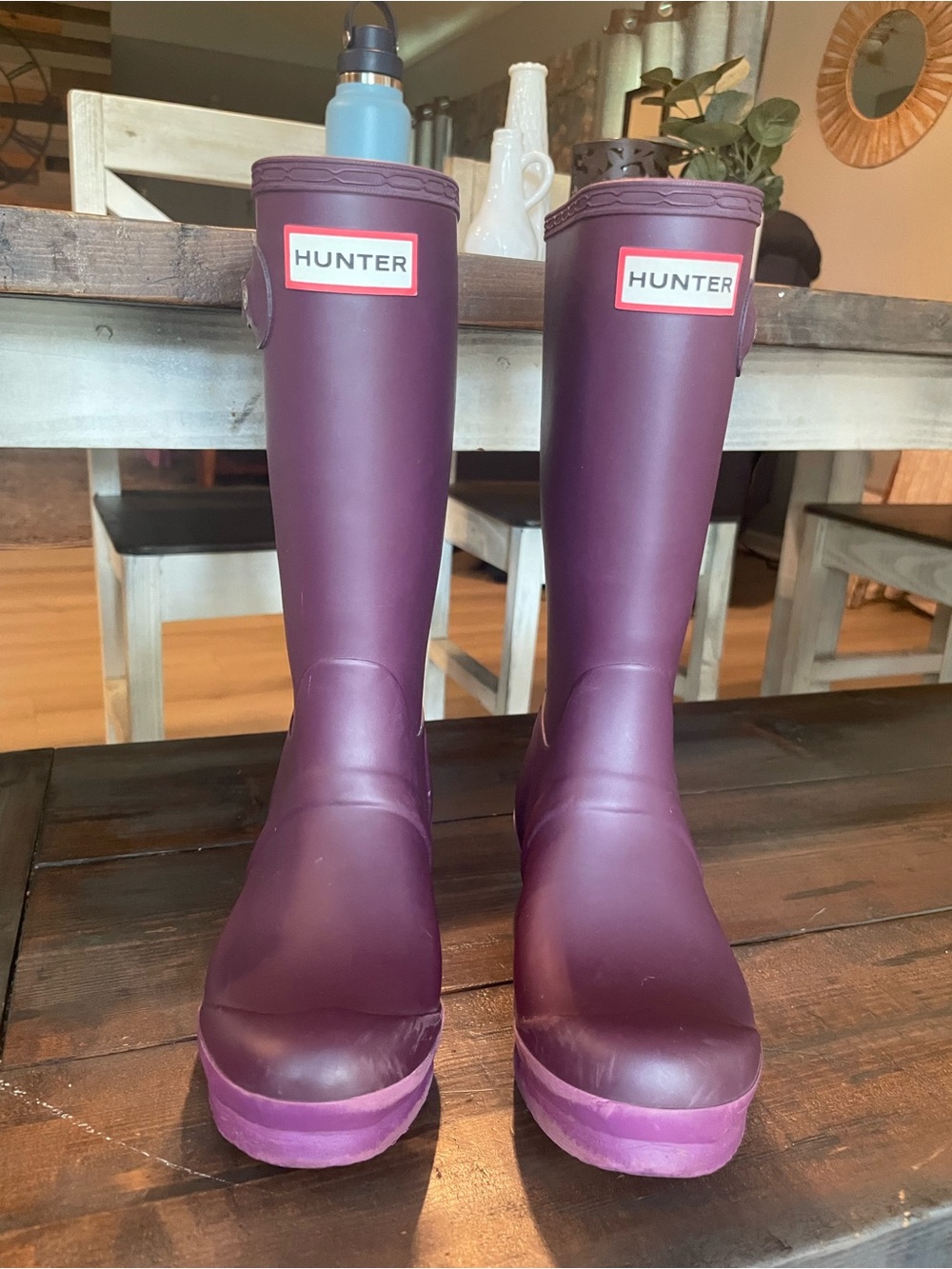 Hunter Boots Kids Purple Rain Boots Girls 3 Boys 2